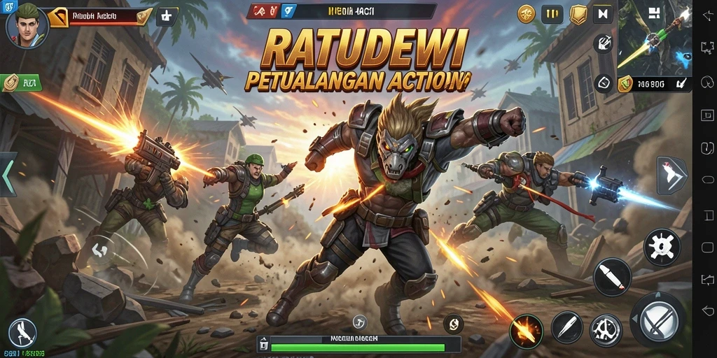 Tampilan gameplay <strong>RATUDEWI</strong> yang penuh aksi dan seru.