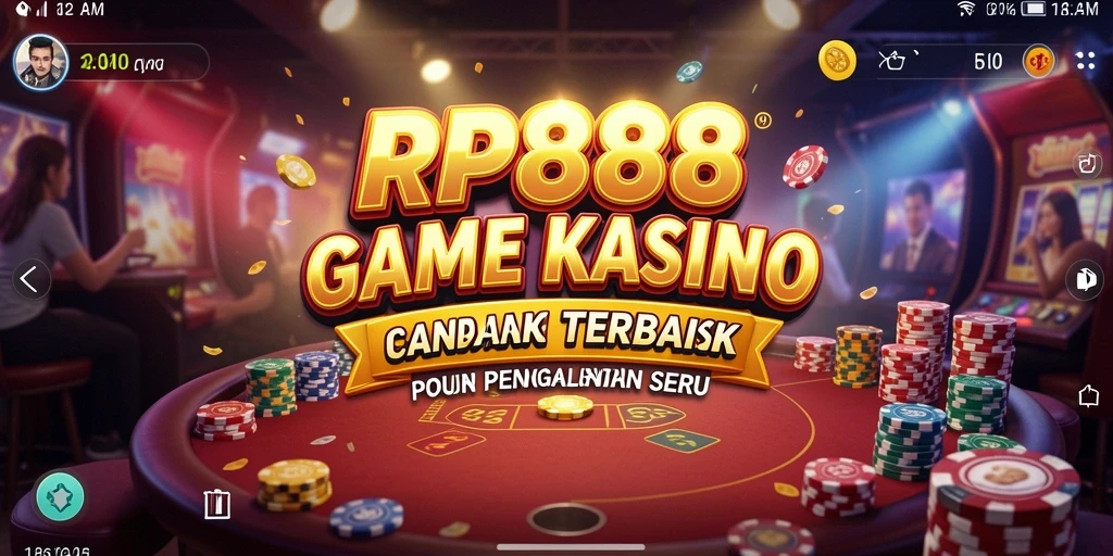 Screenshot utama RP888 menampilkan gameplay seru permainan Kasino.